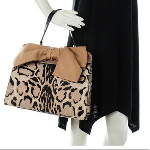 Valentino aphrodite calf hair bow satchel.